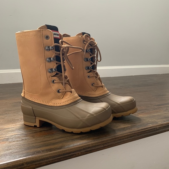 Hunter Shoes - Hunter Womans Original Pluto Brown Khaki Boots